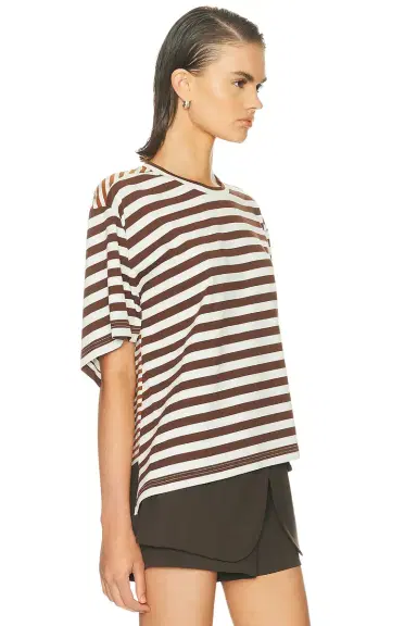 Monse Asymmetric Twisted T-shirt | Thumbnail 2 Monse Asymmetric Twisted T-shirt | Thumbnail 2