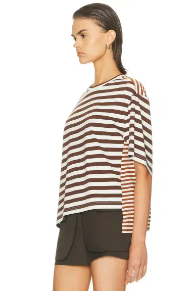 Monse Asymmetric Twisted T-shirt | Thumbnail 3 Monse Asymmetric Twisted T-shirt | Thumbnail 3