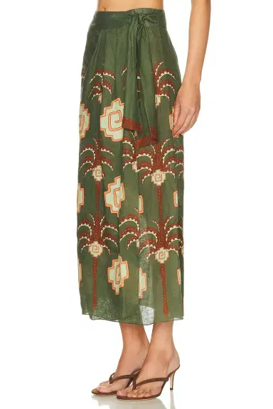 Johanna Ortiz Amazon Echoes Wrap Skirt | Thumbnail 3 Johanna Ortiz Amazon Echoes Wrap Skirt | Thumbnail 3