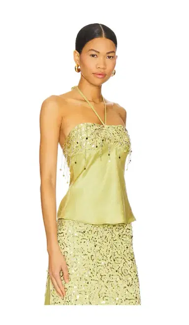 Asta Resort Yasmin Hand Beaded Halter Neck Top | Thumbnail 2 Asta Resort Yasmin Hand Beaded Halter Neck Top | Thumbnail 2