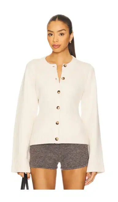 Good American Button Front Knit Cardigan | Thumbnail 2 Good American Button Front Knit Cardigan | Thumbnail 2
