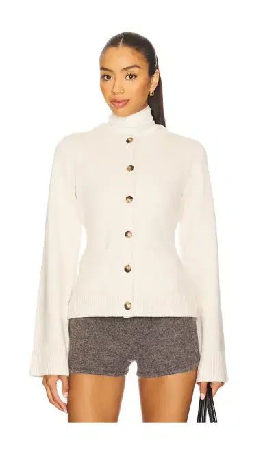 Good American Button Front Knit Cardigan | Thumbnail 1 Good American Button Front Knit Cardigan | Thumbnail 1