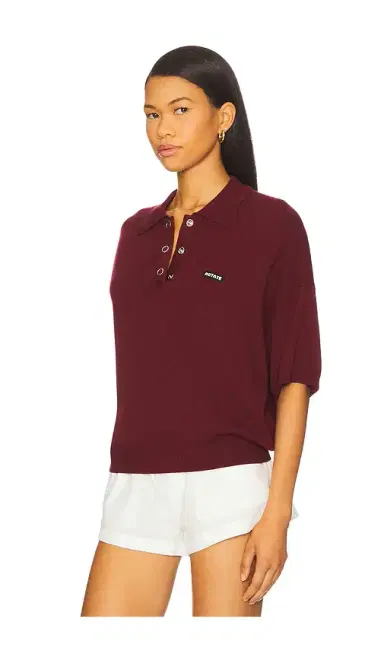 ROTATE Slinky Knit Polo | Thumbnail 2 ROTATE Slinky Knit Polo | Thumbnail 2