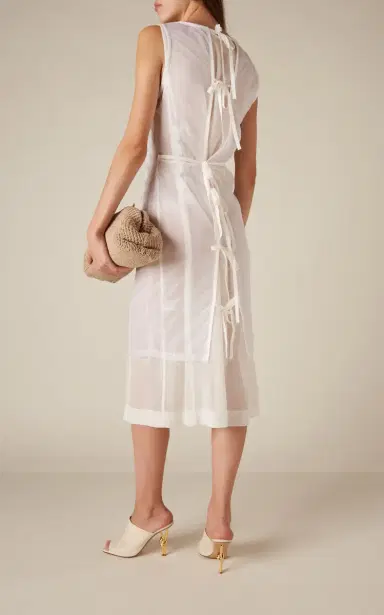 Bottega Veneta Layered Cotton Dress | Thumbnail 4 Bottega Veneta Layered Cotton Dress | Thumbnail 4