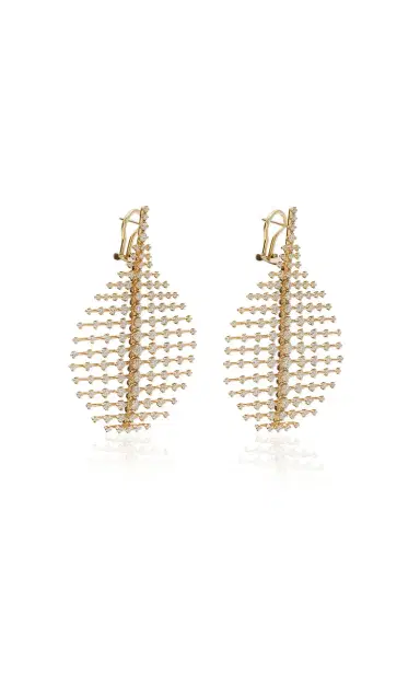 Fernando Jorge Medium Disco Gold Diamond Earrings | Thumbnail 4 Fernando Jorge Medium Disco Gold Diamond Earrings | Thumbnail 4