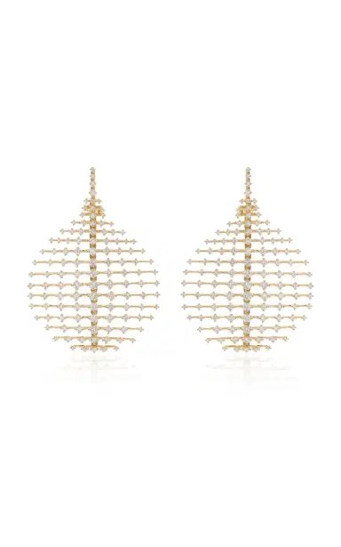 Fernando Jorge Medium Disco Gold Diamond Earrings | Thumbnail 5 Fernando Jorge Medium Disco Gold Diamond Earrings | Thumbnail 5