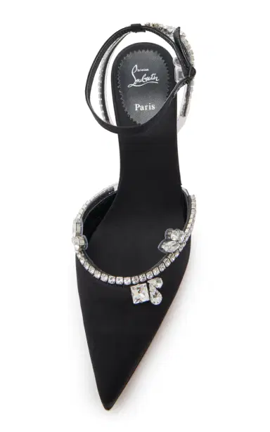 Christian Louboutin Marykate Queen 70mm Crystal-Embellished Crepe Satin Pumps | Thumbnail 4 Christian Louboutin Marykate Queen 70mm Crystal-Embellished Crepe Satin Pumps | Thumbnail 4