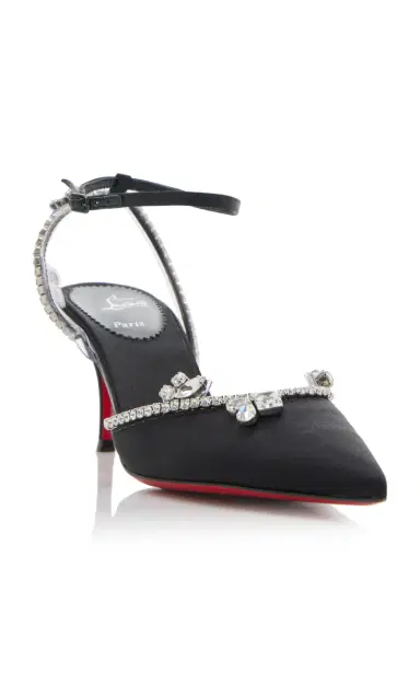 Christian Louboutin Marykate Queen 70mm Crystal-Embellished Crepe Satin Pumps | Thumbnail 5 Christian Louboutin Marykate Queen 70mm Crystal-Embellished Crepe Satin Pumps | Thumbnail 5