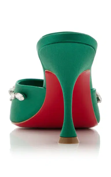 Christian Louboutin Degraqueen 85mm Crystal-Embellished Crepe Satin Sandals | Thumbnail 5 Christian Louboutin Degraqueen 85mm Crystal-Embellished Crepe Satin Sandals | Thumbnail 5