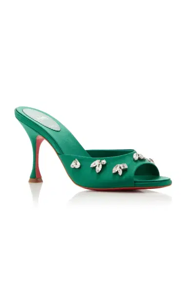 Christian Louboutin Degraqueen 85mm Crystal-Embellished Crepe Satin Sandals | Thumbnail 6 Christian Louboutin Degraqueen 85mm Crystal-Embellished Crepe Satin Sandals | Thumbnail 6