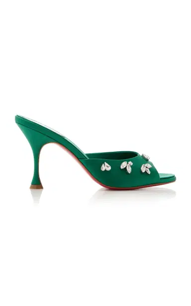 Christian Louboutin Degraqueen 85mm Crystal-Embellished Crepe Satin Sandals | Thumbnail 8 Christian Louboutin Degraqueen 85mm Crystal-Embellished Crepe Satin Sandals | Thumbnail 8