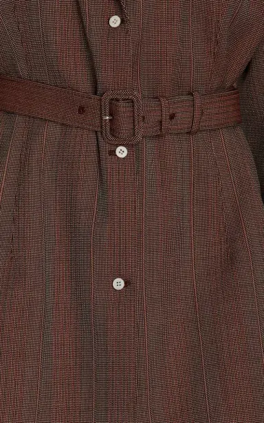 Prada Single-Breasted Pinstriped Wool Jacket | Thumbnail 5 Prada Single-Breasted Pinstriped Wool Jacket | Thumbnail 5