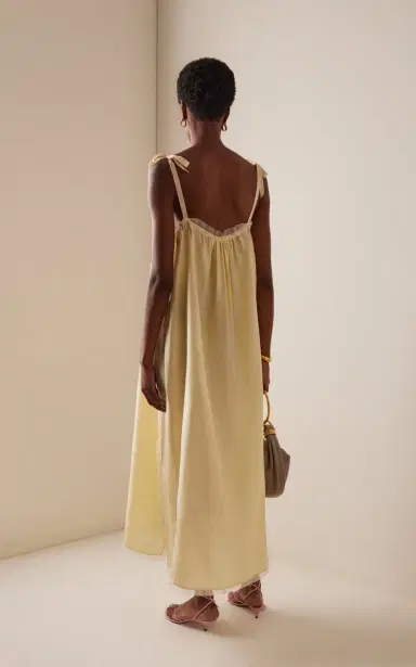 Chloé Lace-Trimmed Silk Habotai Maxi Dress | Thumbnail 19 Chloé Lace-Trimmed Silk Habotai Maxi Dress | Thumbnail 19
