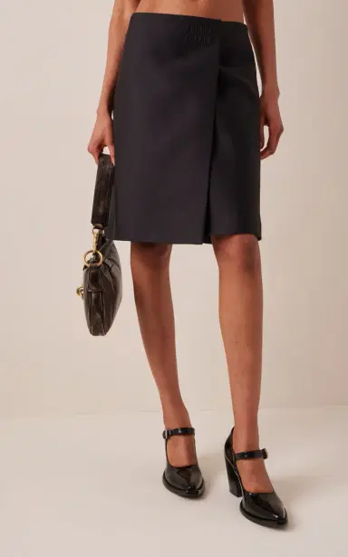 Miu Miu Radzimir Midi Wrap Skirt | Thumbnail 3 Miu Miu Radzimir Midi Wrap Skirt | Thumbnail 3