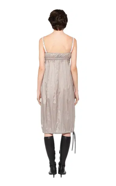 Miu Miu Tie-Detailed Silk Midi Dress | Thumbnail 7 Miu Miu Tie-Detailed Silk Midi Dress | Thumbnail 7