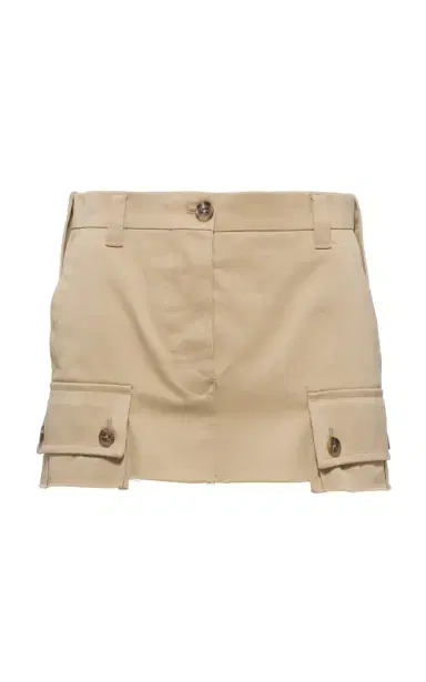 Miu Miu Chino Mini Skirt | Thumbnail 1 Miu Miu Chino Mini Skirt | Thumbnail 1