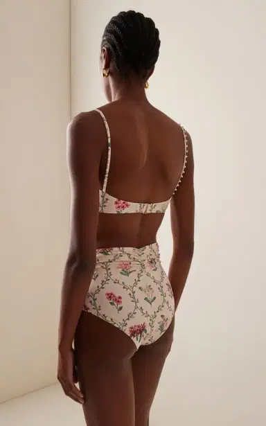 Agua by Agua Bendita Vaiven Floral High-Waisted Bikini Bottom | Thumbnail 3 Agua by Agua Bendita Vaiven Floral High-Waisted Bikini Bottom | Thumbnail 3
