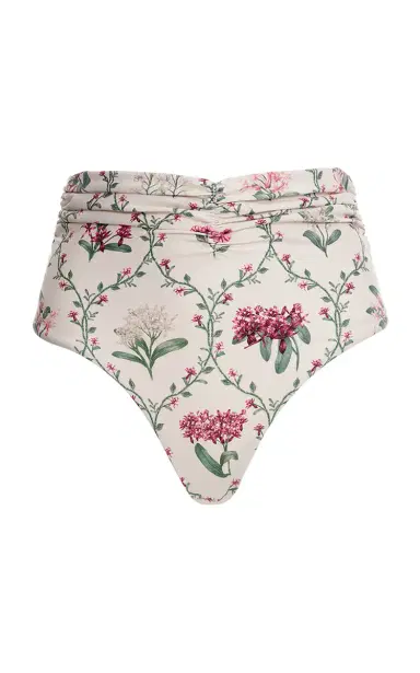 Agua by Agua Bendita Vaiven Floral High-Waisted Bikini Bottom | Thumbnail 1 Agua by Agua Bendita Vaiven Floral High-Waisted Bikini Bottom | Thumbnail 1