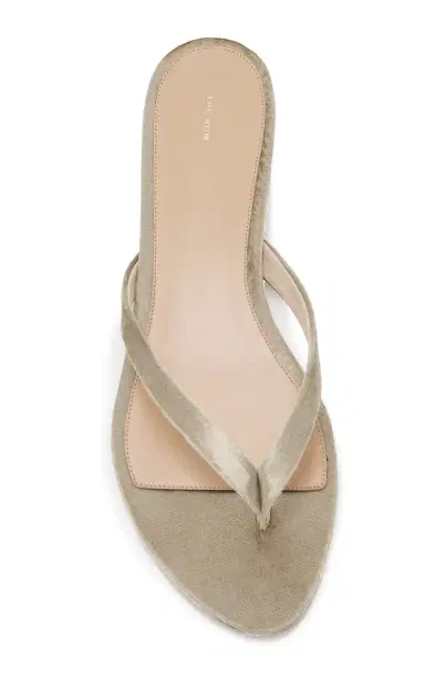 The Row Sacha Velvet Thong Sandals | Thumbnail 3 The Row Sacha Velvet Thong Sandals | Thumbnail 3