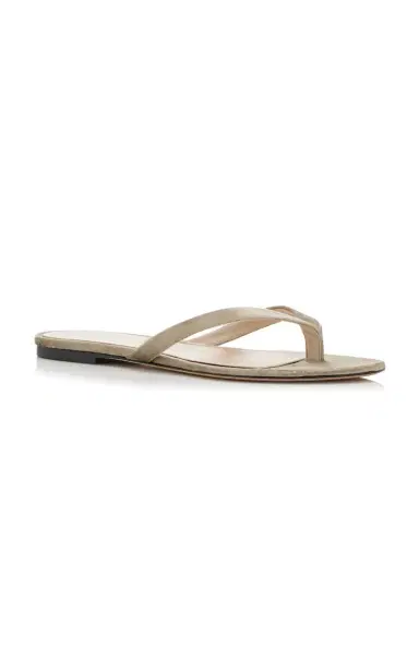 The Row Sacha Velvet Thong Sandals | Thumbnail 4 The Row Sacha Velvet Thong Sandals | Thumbnail 4