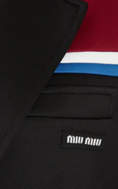 Miu Miu Notched Collar Fleece Blazer | Thumbnail 6 Miu Miu Notched Collar Fleece Blazer | Thumbnail 6