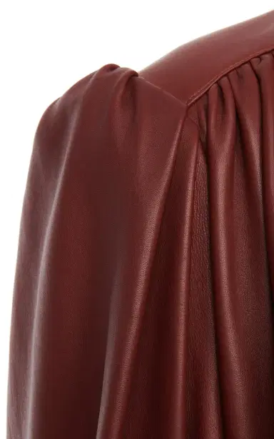 Chloé Puff-Sleeve Plonge Leather Cropped Jacket | Thumbnail 11 Chloé Puff-Sleeve Plonge Leather Cropped Jacket | Thumbnail 11