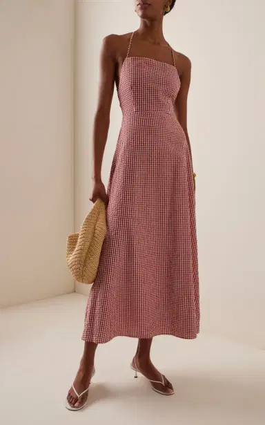 Posse Lori Tie-Back Cotton Maxi Dress | Thumbnail 3 Posse Lori Tie-Back Cotton Maxi Dress | Thumbnail 3