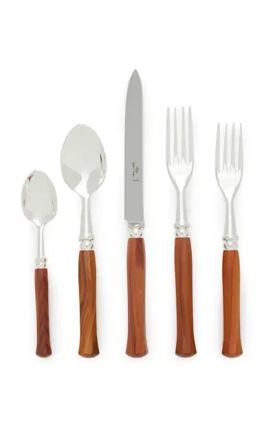 Alain Saint-Joanis Set-of-Five Riviera Rosewood Silver-Plated Silverware | Thumbnail 6 Alain Saint-Joanis Set-of-Five Riviera Rosewood Silver-Plated Silverware | Thumbnail 6