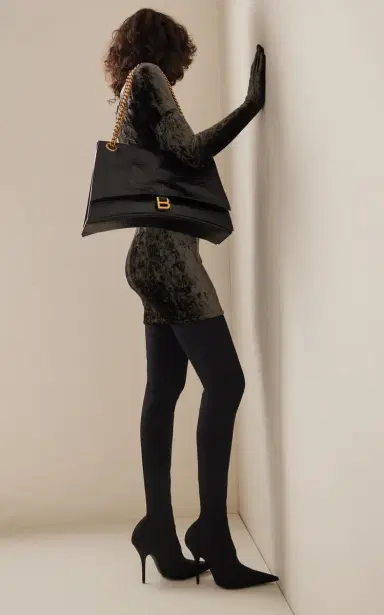 Balenciaga Knife Jersey Over-The-Knee Pumps | Thumbnail 3 Balenciaga Knife Jersey Over-The-Knee Pumps | Thumbnail 3