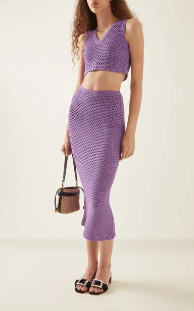 Dolce & Gabbana Crocheted Cotton Midi Skirt | Thumbnail 2 Dolce & Gabbana Crocheted Cotton Midi Skirt | Thumbnail 2
