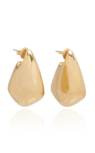 Bottega Veneta 18K Gold Finish Sterling Silver Earrings | Thumbnail 4 Bottega Veneta 18K Gold Finish Sterling Silver Earrings | Thumbnail 4