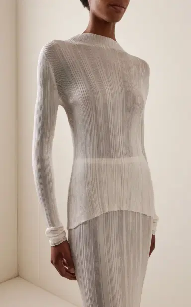 Gabriela Hearst Aveda Knit Silk Mock-Neck Top | Thumbnail 2 Gabriela Hearst Aveda Knit Silk Mock-Neck Top | Thumbnail 2