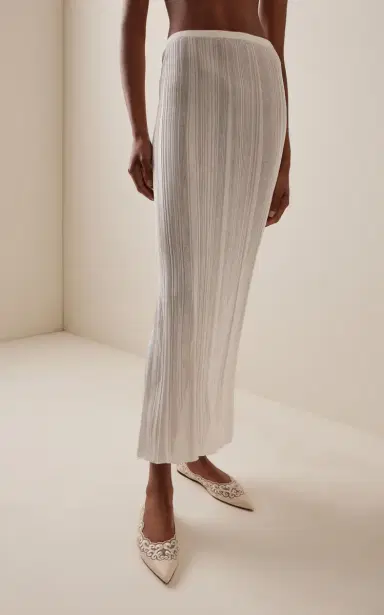 Gabriela Hearst Daniella Knit Silk Maxi Skirt | Thumbnail 3 Gabriela Hearst Daniella Knit Silk Maxi Skirt | Thumbnail 3