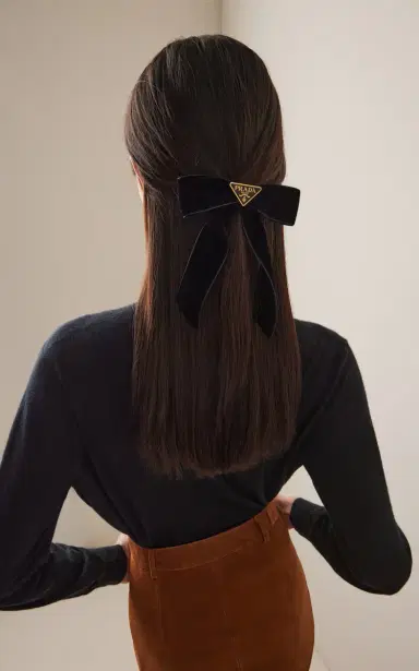 Prada Velvet Hair Clip | Thumbnail 2 Prada Velvet Hair Clip | Thumbnail 2
