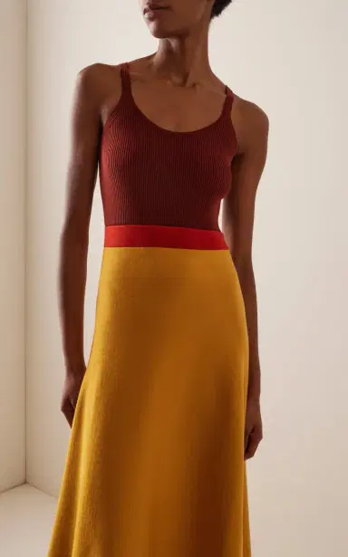 Gabriela Hearst Flaminius Colorblock Wool Midi Dress | Thumbnail 3 Gabriela Hearst Flaminius Colorblock Wool Midi Dress | Thumbnail 3
