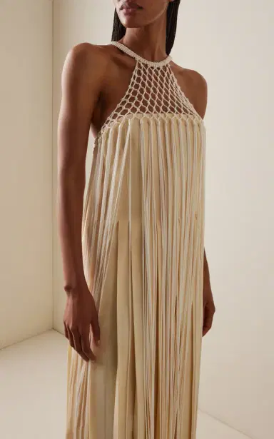 Gabriela Hearst Tacia Fringed Silk Maxi Dress | Thumbnail 3 Gabriela Hearst Tacia Fringed Silk Maxi Dress | Thumbnail 3