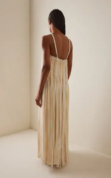Gabriela Hearst Tacia Fringed Silk Maxi Dress | Thumbnail 4 Gabriela Hearst Tacia Fringed Silk Maxi Dress | Thumbnail 4