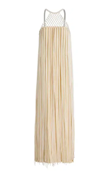Gabriela Hearst Tacia Fringed Silk Maxi Dress | Thumbnail 1 Gabriela Hearst Tacia Fringed Silk Maxi Dress | Thumbnail 1