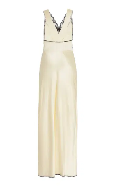 SIR. Willa Lace-Trimmed Cutout Silk Maxi Dress | Thumbnail 6 SIR. Willa Lace-Trimmed Cutout Silk Maxi Dress | Thumbnail 6