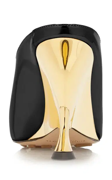 Bottega Veneta Patent Leather Wedge Mules | Thumbnail 4 Bottega Veneta Patent Leather Wedge Mules | Thumbnail 4