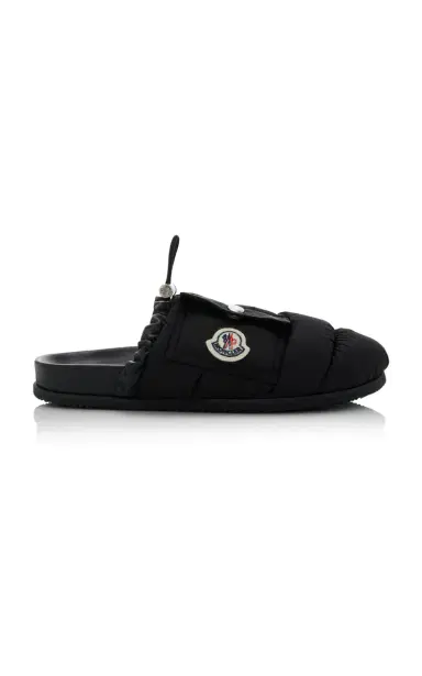 Moncler Mon Padded Nylon Mules | Thumbnail 1 Moncler Mon Padded Nylon Mules | Thumbnail 1