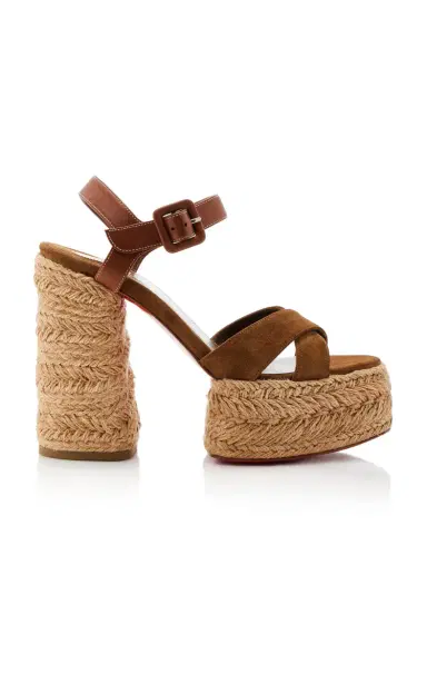 Christian Louboutin Super Calakala 130mm Suede Platform Sandals | Thumbnail 1 Christian Louboutin Super Calakala 130mm Suede Platform Sandals | Thumbnail 1