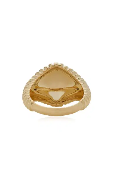 Yvonne Léon 9K Yellow Gold Oval Berlingot Signet Ring | Thumbnail 5 Yvonne Léon 9K Yellow Gold Oval Berlingot Signet Ring | Thumbnail 5