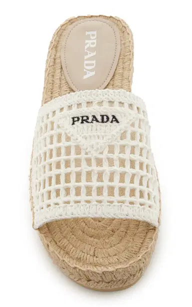 Prada Crocheted Sandals | Thumbnail 3 Prada Crocheted Sandals | Thumbnail 3