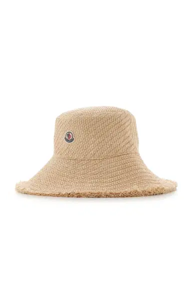 Moncler Raffia Bucket Hat | Thumbnail 3 Moncler Raffia Bucket Hat | Thumbnail 3