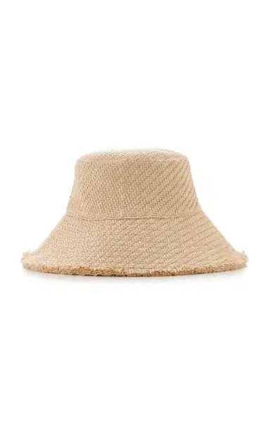 Moncler Raffia Bucket Hat | Thumbnail 4 Moncler Raffia Bucket Hat | Thumbnail 4