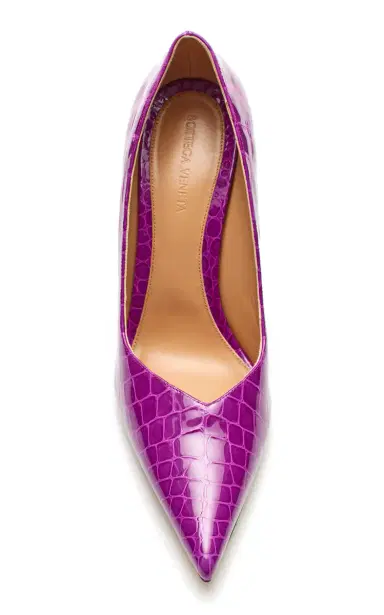 Bottega Veneta Croc-Embossed Leather Wedge Pumps | Thumbnail 5 Bottega Veneta Croc-Embossed Leather Wedge Pumps | Thumbnail 5