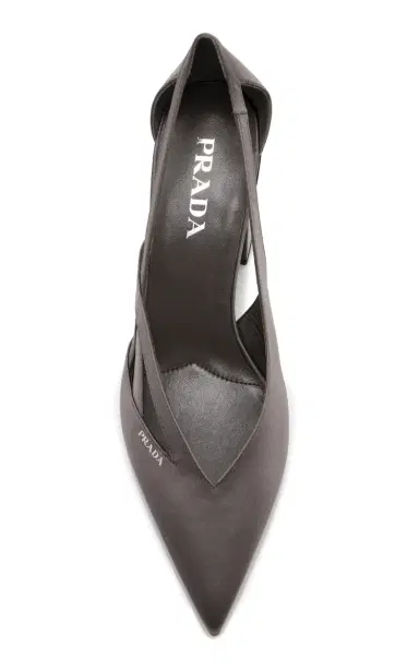 Prada Cutout Satin Pumps | Thumbnail 3 Prada Cutout Satin Pumps | Thumbnail 3