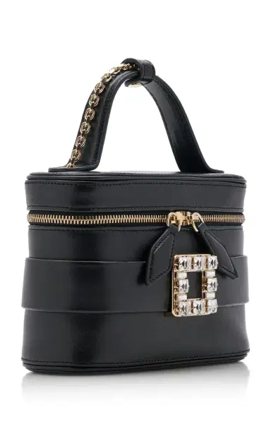 Roger Vivier Crystal-Buckle Leather Vanity Micro Bag | Thumbnail 4 Roger Vivier Crystal-Buckle Leather Vanity Micro Bag | Thumbnail 4