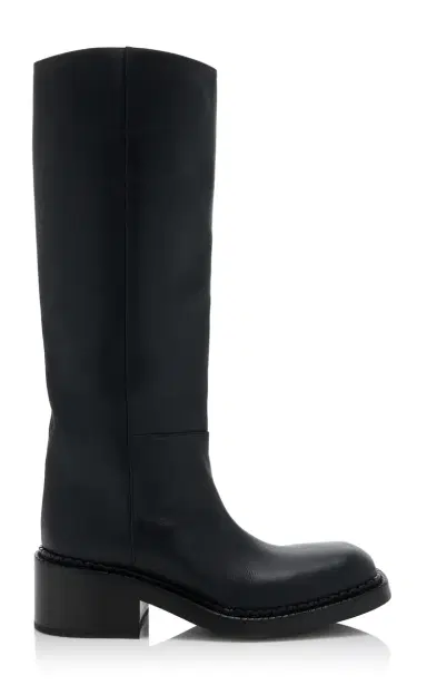 Prada Leather Knee Boots | Thumbnail 7 Prada Leather Knee Boots | Thumbnail 7